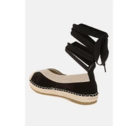 Yalva Microfiber Detachable Lace Espadrilles