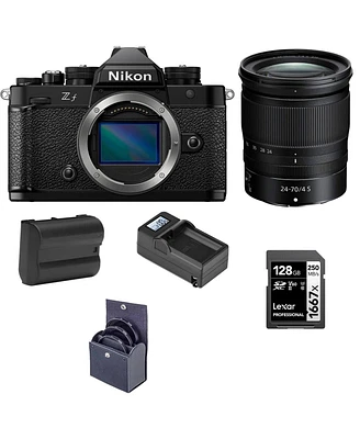 Nikon Z f Mirrorless Camera with Nikkor Z 24-70mm f/4 S Lens, Bundle with 64GB Sdxc Memory Card, En-EL15c Lithium-Ion Battery and 72mm Filter Kit