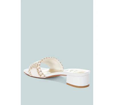 Vacay Babe Lake Como Beaded Slip-On Heels