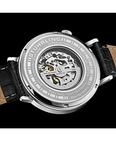 Stuhrling Mens 1021 Quasar Skeleton Automatic 42mm Watch