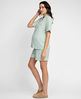 Seraphine Women's Maternity Short Sleeve Pajama