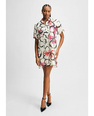 Isaac Mizrahi Women's Puff Sleeve Shirt Dress