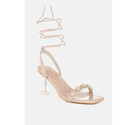 Ebina Charm Detail Spool Heels