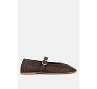 Nazuka Handcrafted Real Suede Leather Flats