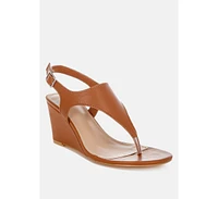 Wami Real Leather Wedge Heel Sandals