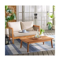 Amanda Outdoor Bench And Table Set
