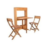 Barley Flower Shelf Outdoor Bistro Set