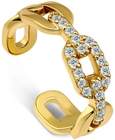 Giani Bernini Cubic Zirconia Link Adjustable Toe Ring Sterling Silver (also 18k Gold-Plated Silver), Exclusively at Macy's