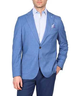 Tailorbyrd Men's Cross Dyed Solid Sportcoat