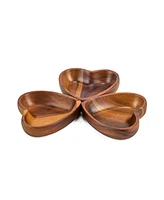 Nambe Eat Your Heart Out Small Bowls 3-Pc. Set