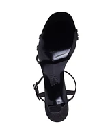 Nina Women's Bettany Mid Heel Crytal Asymmetrical Straps
