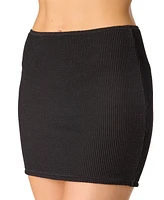 Salt + Cove Juniors' Ribbed Pull-On Cover-Up Skirt