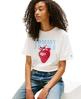 Tommy Jeans Women's Relaxed Strawberry Graphic T-Shirt