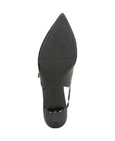 LifeStride Women's Marilyn Pointed Toe Kitten Heel Slingback Pumps