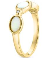 Lali Jewels Opal (3/4 ct. t.w.) & Diamond Accent Ring in 14k Yellow Gold