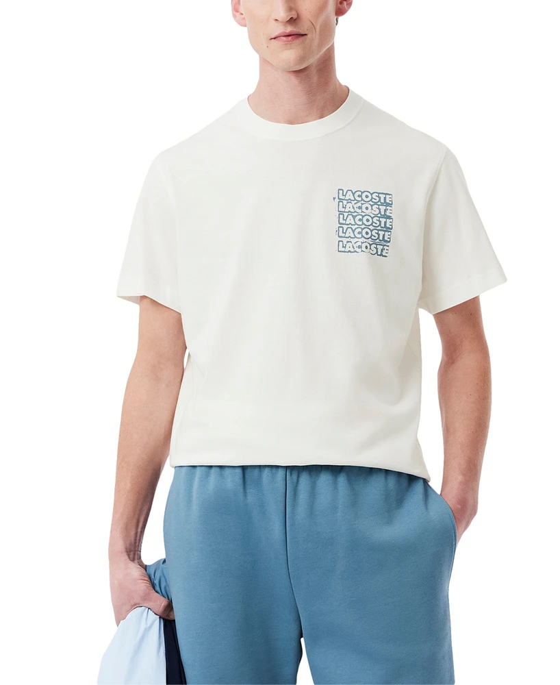 Lacoste Men's Drippy Logo Graphic T-Shirt