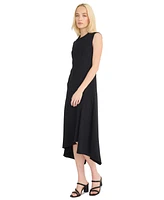 Luxely Women's Asymmetrical Midi Dress
