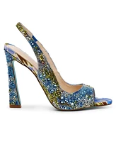 Betsey Johnson Women's Mina Rhinestone Peep Toe Evening Sandals