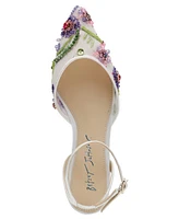Betsey Johnson Women's Garbo Jeweled Mesh Flats