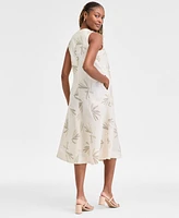 Charter Club Women's 100% Linen Sleeveless Midi Dress, Exclusively at Macy's