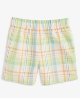 First Impressions Baby Boys Sun Plaid Twill Shorts, Exclusively at Macy's