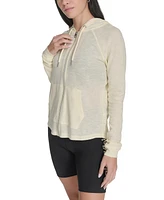 Calvin Klein Performance Ruched-Sleeve Zip Hoodie