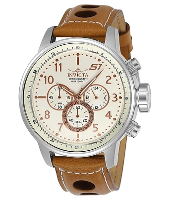 Invicta Men's 23596 S1 Rally Quartz Multifunction Ivory, White Dial Watch