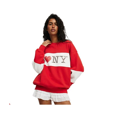 Cotton On Women's Licensed Graphic Crew Sweatshirt