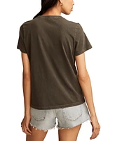 Lucky Brand Women's Rolling Stones Dice Classic Cotton Crewneck T-Shirt