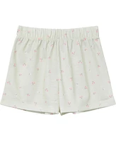 Gerber Baby Girls 2-Piece Button Up Pajama Shorts Set