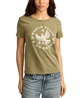 Lucky Brand Women's No Drama Classic Crewneck Cotton T-Shirt