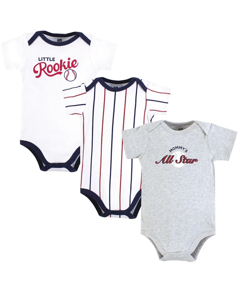 Hudson Baby Boys Cotton Bodysuits, Mommys All Star, 9-12 Months