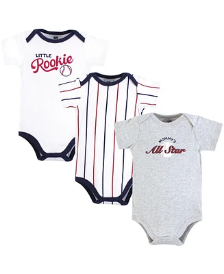 Hudson Baby Boys Cotton Bodysuits, Mommys All Star, 9-12 Months