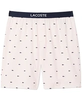 Lacoste Men's Loungewear Croc Print Pajama Shorts
