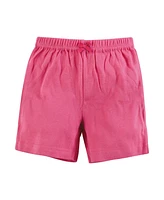 Hudson Baby Girls Shorts Bottoms 4-Pack, Pink Roses, 9-12 Months