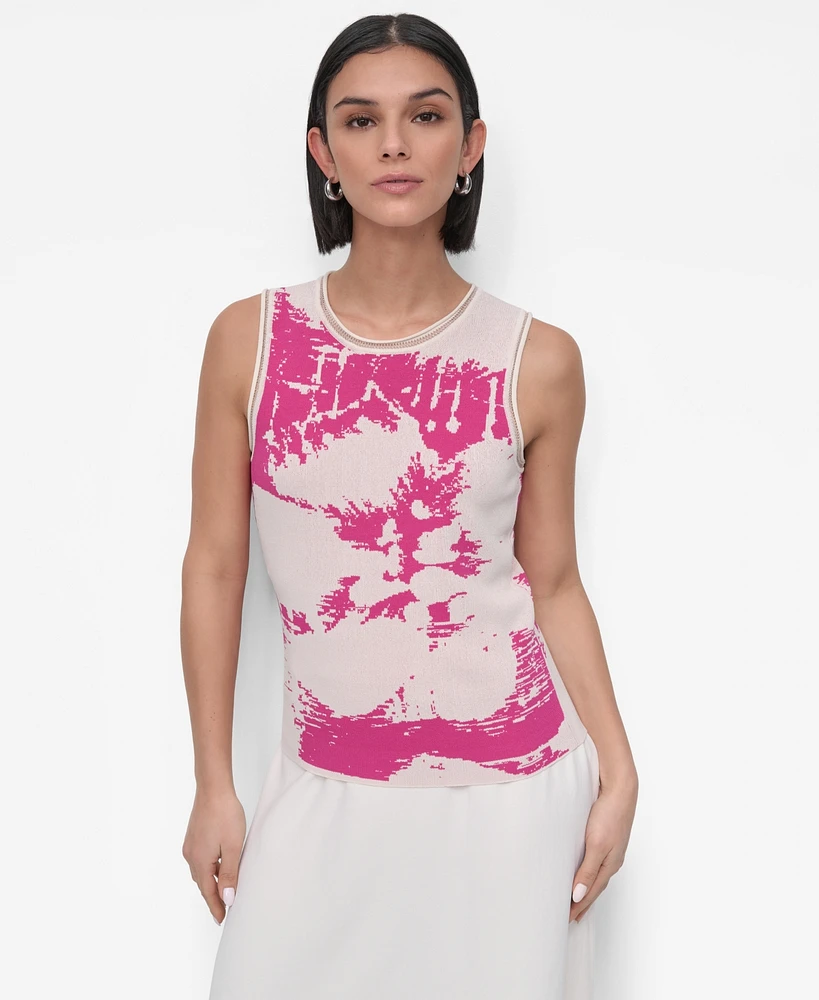 Dkny Women's Floral Sweater-Knit Tank
