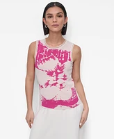 Dkny Women's Floral Sweater-Knit Tank