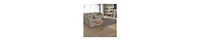 Compact C-Shaped Side Table with Drop-Edge Mango Wood Surface