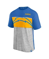 Fanatics Men's Powder Blue Los Angeles Chargers Color Block T-Shirt