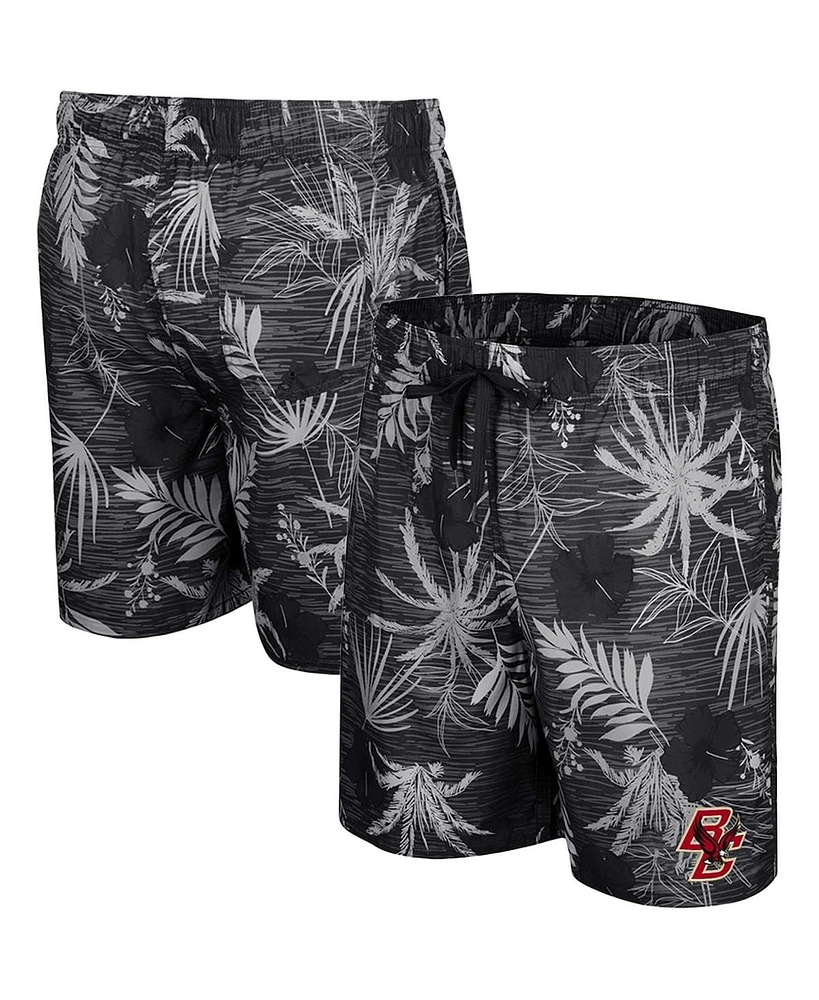 Colosseum Men's Black Boston College Eagles What Else Is New Swim Shorts