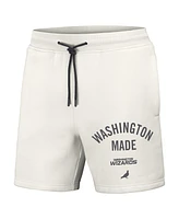 Staple X Nba Men's Cream Washington Wizards Heavyweight Fleece Shorts