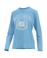 Pressbox Women's Carolina Blue North Tar Heels Chandler Olive Leaf Arch Long Sleeve T-Shirt