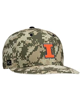 Nike Men's Digital Camo Illinois Fighting Illini On-Field Baseball Performance Fitted Hat