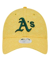 New Era Women's Gold Athletics Don't Worry 9Twenty Adjustable Hat