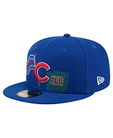 New Era Men's Royal Chicago Cubs State Stitch 59Fifty Fitted Hat