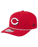 New Era Men's Red Cincinnati Reds Multi-Rope 9Seventy Stretch-Snap Hat