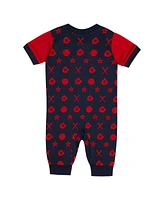 Outerstuff Baby Boys and Girls Navy St. Louis Cardinals Full-Snap Coverall Bodysuit