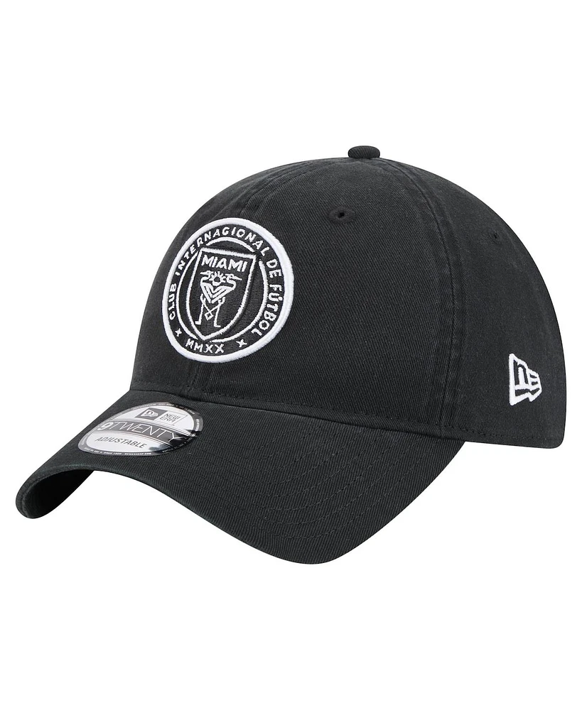 New Era Men's Black Inter Miami Cf 2025 Kickoff 9TWENTY Adjustable Hat