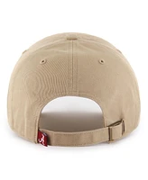 '47 Brand Men's Khaki Alabama Crimson Tide Clean Up Adjustable Hat