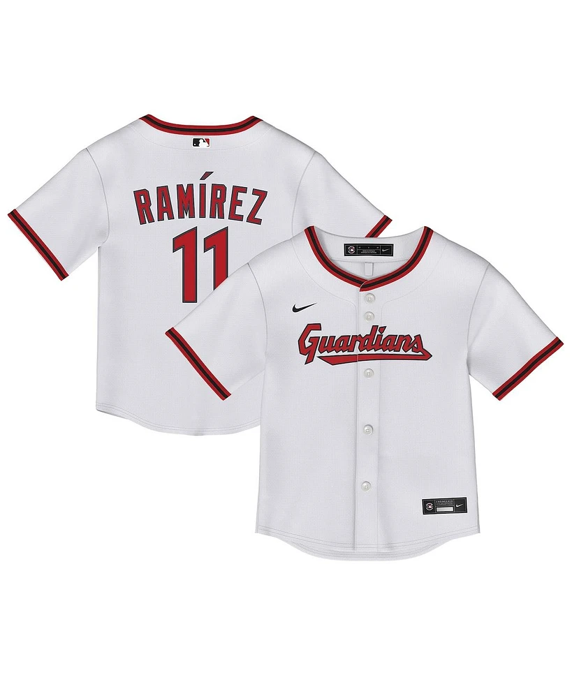 Nike Toddler Jose Ramirez White Cleveland Guardians Home Replica 2.0 Player Jersey